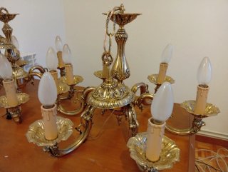 Lámpara de techo bronce estilo clásico
