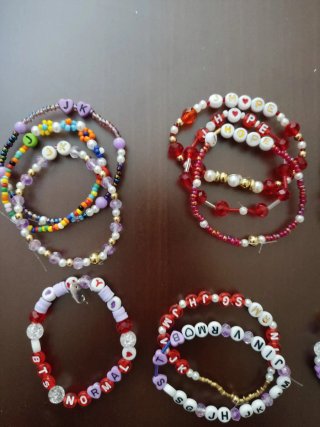 Pulseras Kpop BTS personalizadas