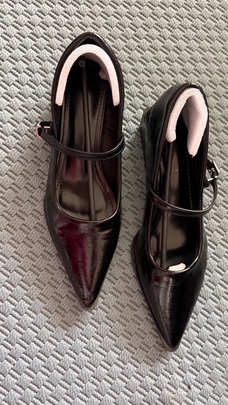 Zapatos de tacón negros talla 38