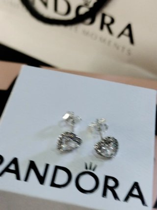 Pendientes Pandora Corazón Brillantes