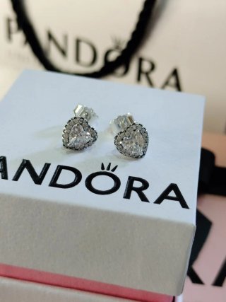 Pendientes Pandora Corazón Brillantes
