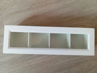 Caja para infusiones con tapa de cristal