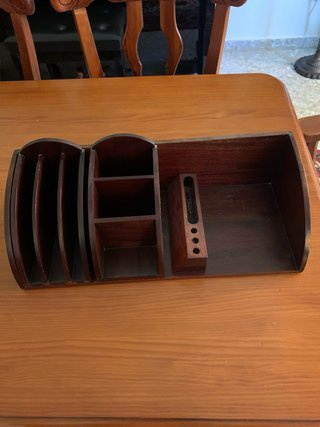 Organizador de escritorio de madera