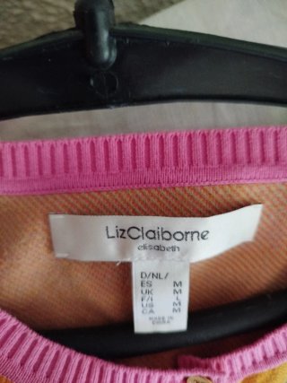 Chaqueta Liz Claiborne manga corta cuadros