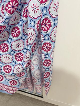 Vestido Zara Estampado Midi Talla S