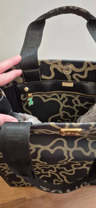 Bolso Tous Negro y Verde Oliva