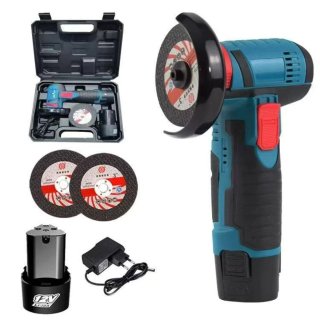 Smerigliatrice angolare 12V con accessori