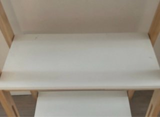 Estantería Escalera Madera Blanca