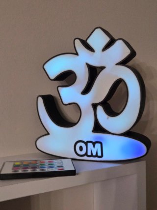 Lampada Om con telecomando RGB