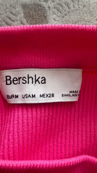 Vestido Bershka Rosa Talla m