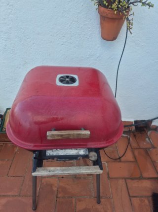 Barbacoa con chimenea encendido rápido
