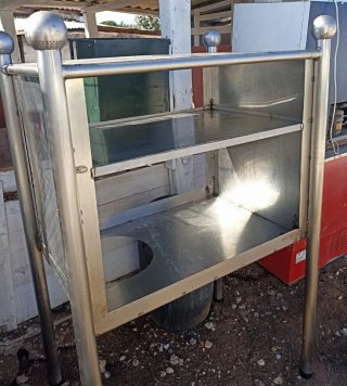 Mesa trabajo acero inoxidable 100x68x150