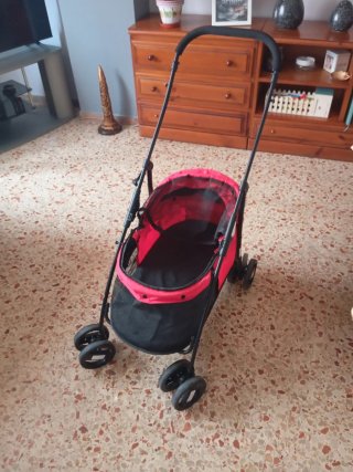 Carrito para perros y gatos plegable