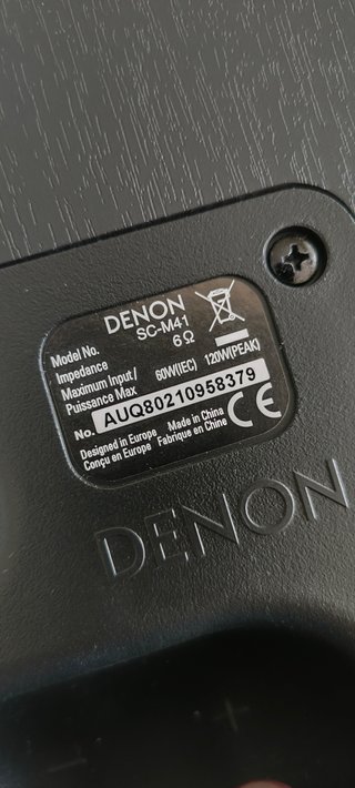 Altavoces Hi-Fi Denon SC-M41 Negros