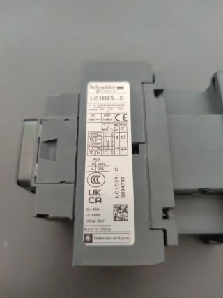 Contactor Schneider LC1D25Q7C 380V 25A