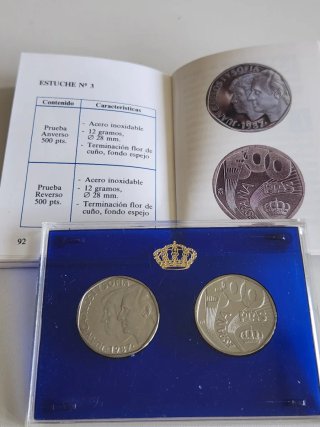 500 Pesetas Pruebas FNMT 2 de Plata