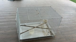 Jaula para pájaros blanca, 60x40x40