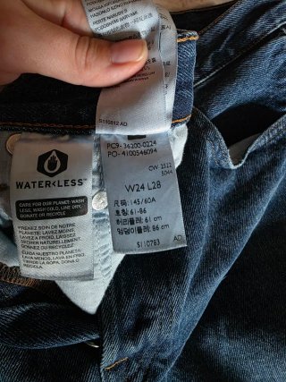 Pantalones Vaqueros Levis 501 L28