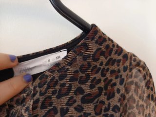Vestido niña estampado leopardo 9 años