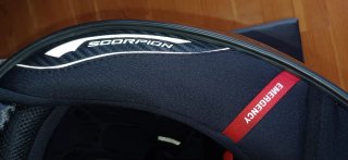 Casco Moto Scorpion Carbono Visor Arcoíris