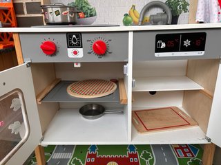 Cocina infantil madera + accesorios