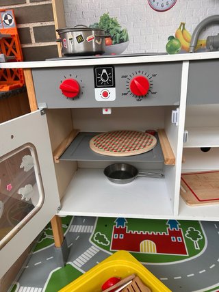 Cocina infantil madera + accesorios
