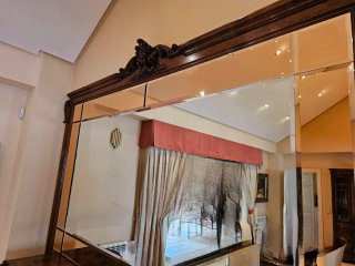 Aparador de salón madera y cristal