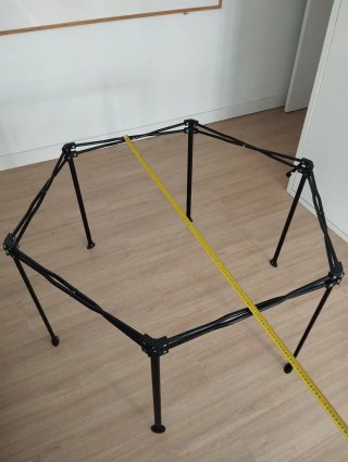 Parque infantil plegable hexagonal