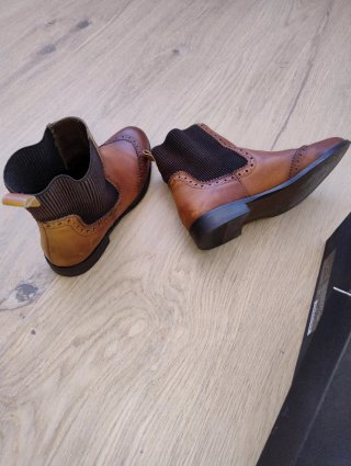 Botines Cuero Massimo Dutti Talla 38 mujer