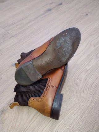 Botines Cuero Massimo Dutti Talla 38 mujer