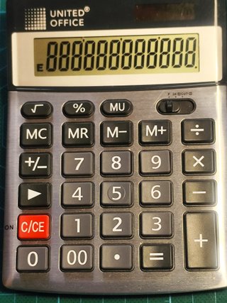 Calculadora de oficina U.Office solar y pila NUEVA