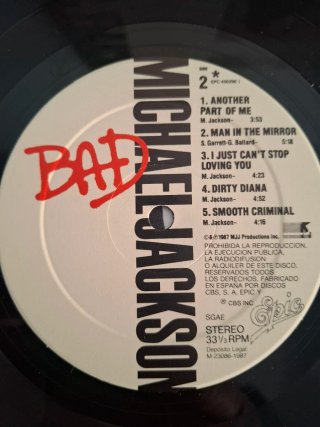Vinilo Michael Jackson Bad LP