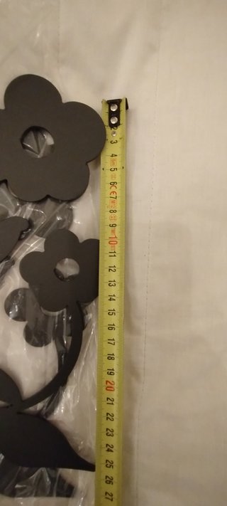 2 Fioriere in metallo a forma di fiore