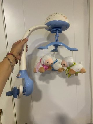 Móvil cuna ovejas peluche