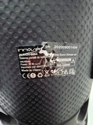 Torre de Sonido Bluetooth Innova Negra