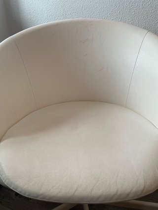 Silla giratoria blanca