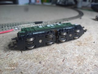 Locomotora Trix Escala N Verde