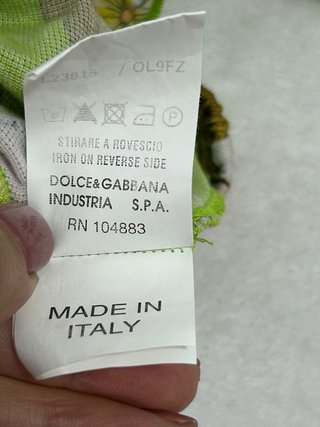 Peto Dolce & Gabbana floral 6-9 meses