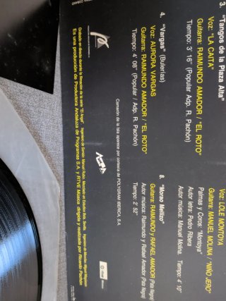 Vinilo El Ángel Musical Flamenco RTVE