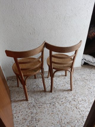 Sillas de madera vintage (2 unidades)