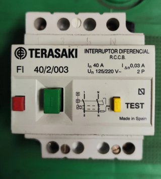 Interruptor Diferencial Terasaki FI 40A