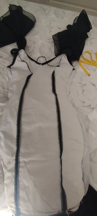 Traje Flamenca Gitana Sevillana Negro