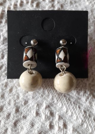 Lote Bisutería Étnica Beige y Marrón