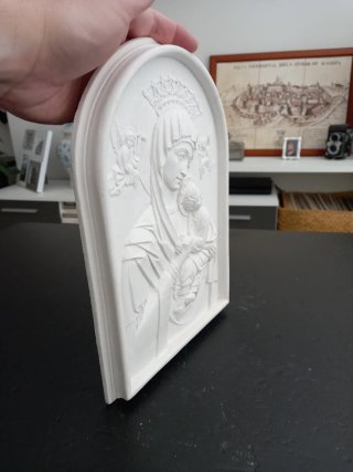 Figura de Virgen con Niño para colgar