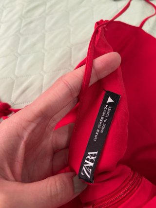 Vestido Zara Rojo Corto