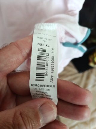 Polo Álvaro Moreno Hombre XL Rosa. No envío.