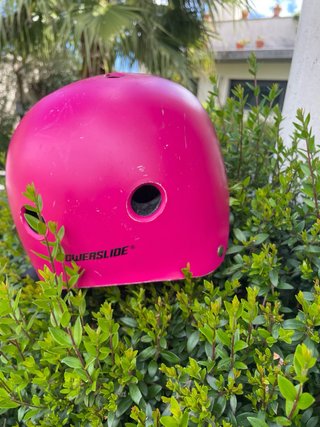 Casco Powerslide rosa casi nuevo
