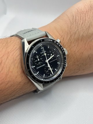 Reloj Cronógrafo Estilo Moonwatch Negro 42mm