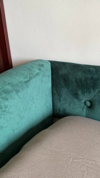 Cama Terciopelo Verde Oscuro