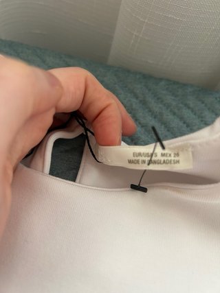 Vestido Zara Blanco Talla S